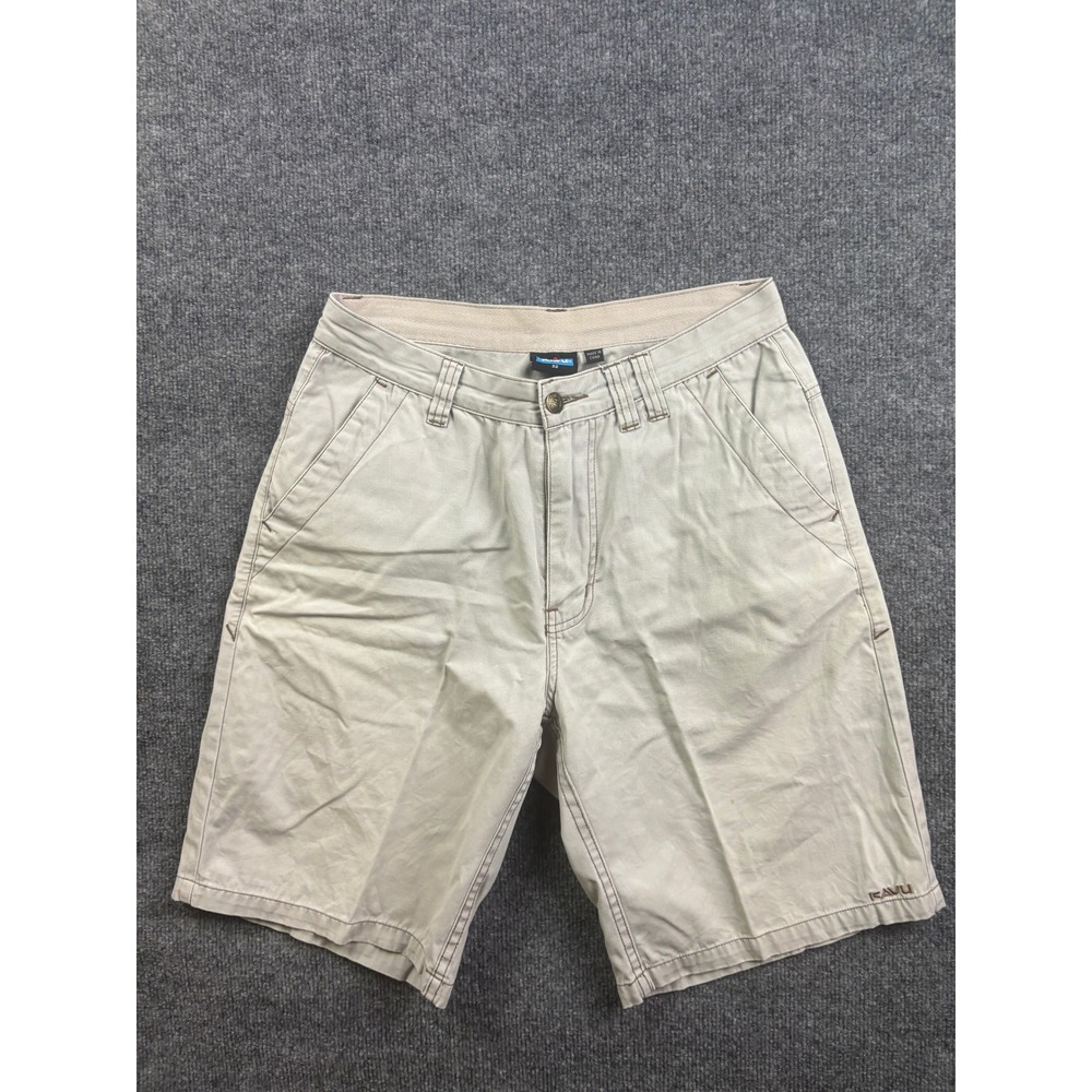 Kavu Canvas Shorts Mens 32‎ Beige Khaki Outdoor Hiking Cotton 62916